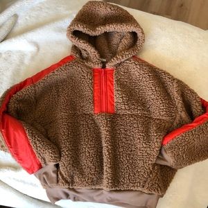 Sherpa 1/2 zip Hoodie